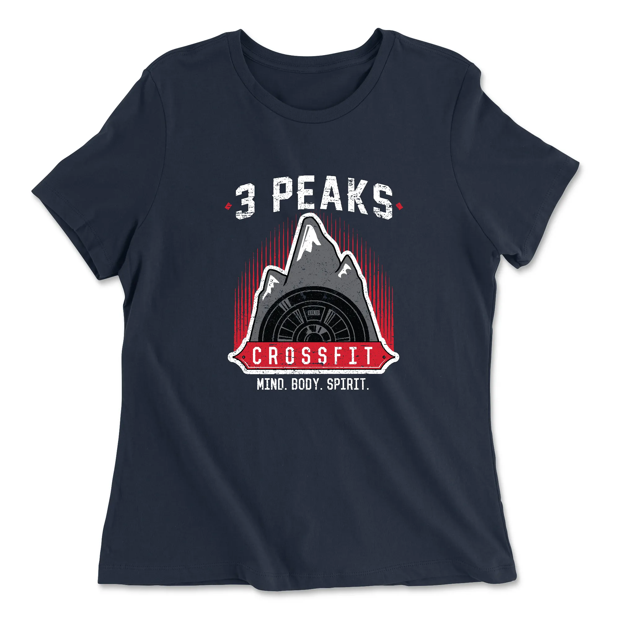 3 Peaks CrossFit Stacked Womens - Relaxed Jersey T-Shirt