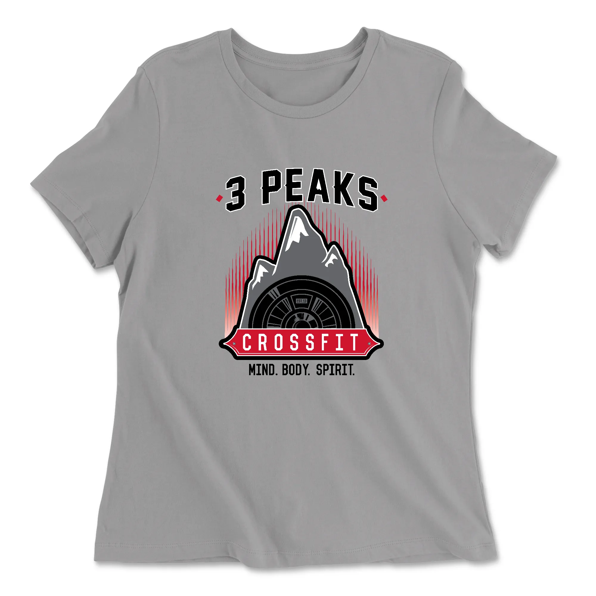 3 Peaks CrossFit Stacked Womens - Relaxed Jersey T-Shirt