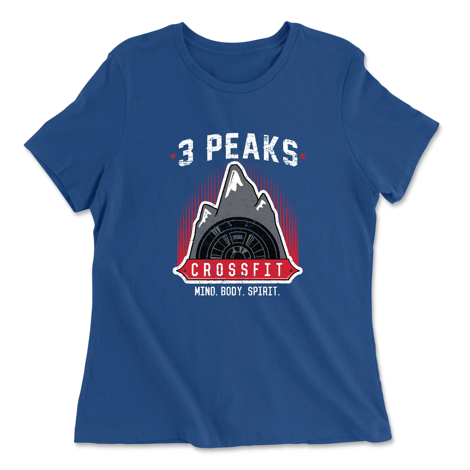 3 Peaks CrossFit Stacked Womens - Relaxed Jersey T-Shirt