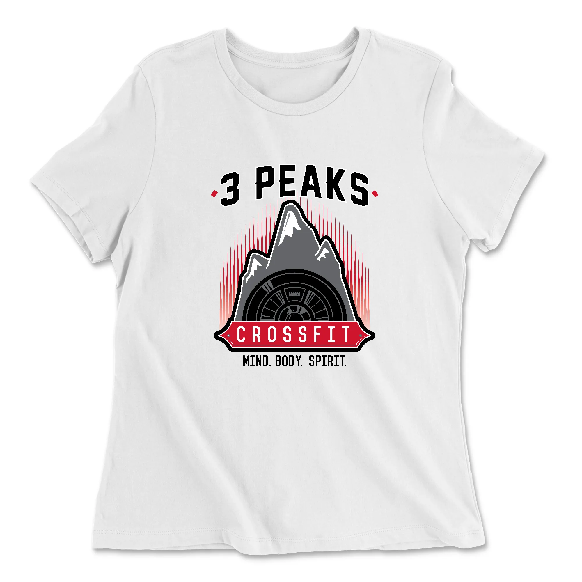 3 Peaks CrossFit Stacked Womens - Relaxed Jersey T-Shirt