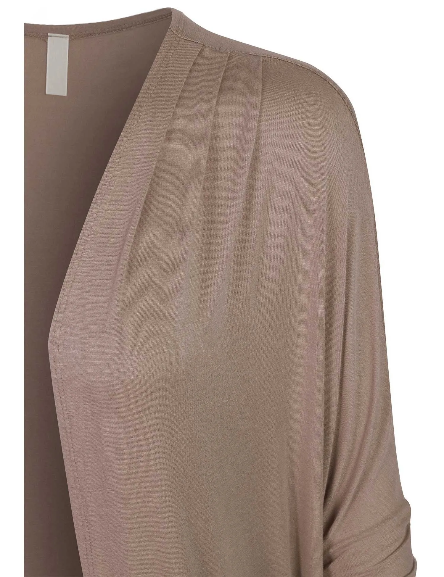 3/4 Dolman Sleeve Solid Open Cardigan Made in USA