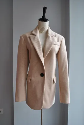 BEIGE SPRING BLAZER JACKET