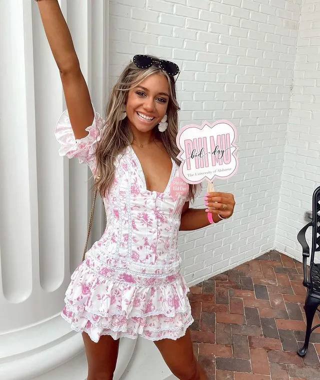Boho Crochet Floral Dress