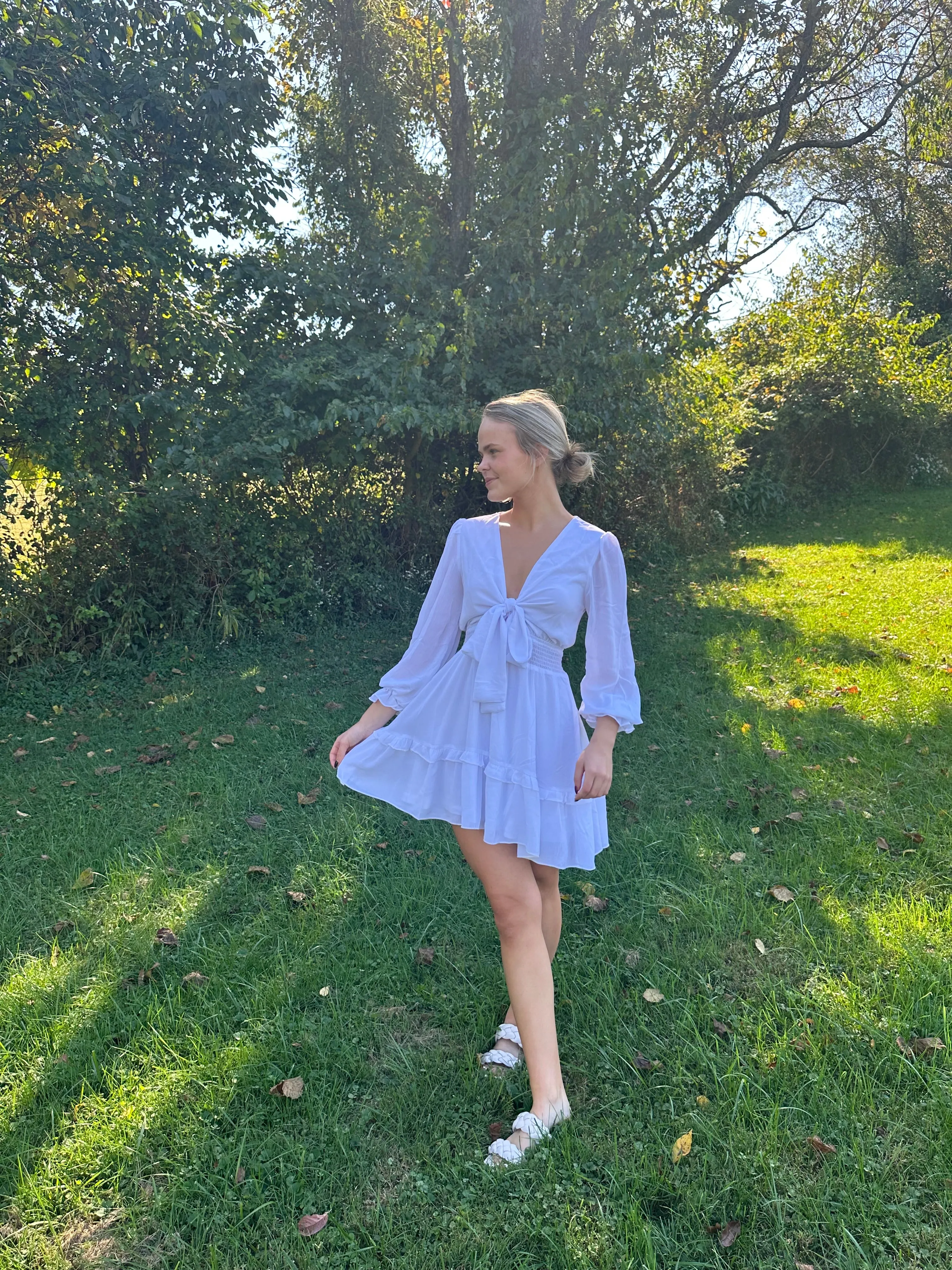 Boho Tie Front Dress