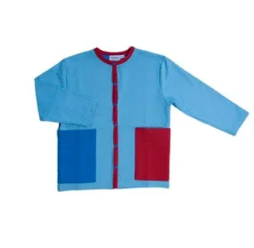 Cardigan: Red Blue