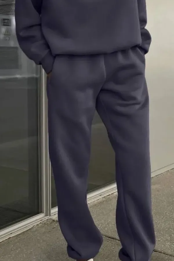 Casual Sweatshirt and Trousers Two-piece Suit
