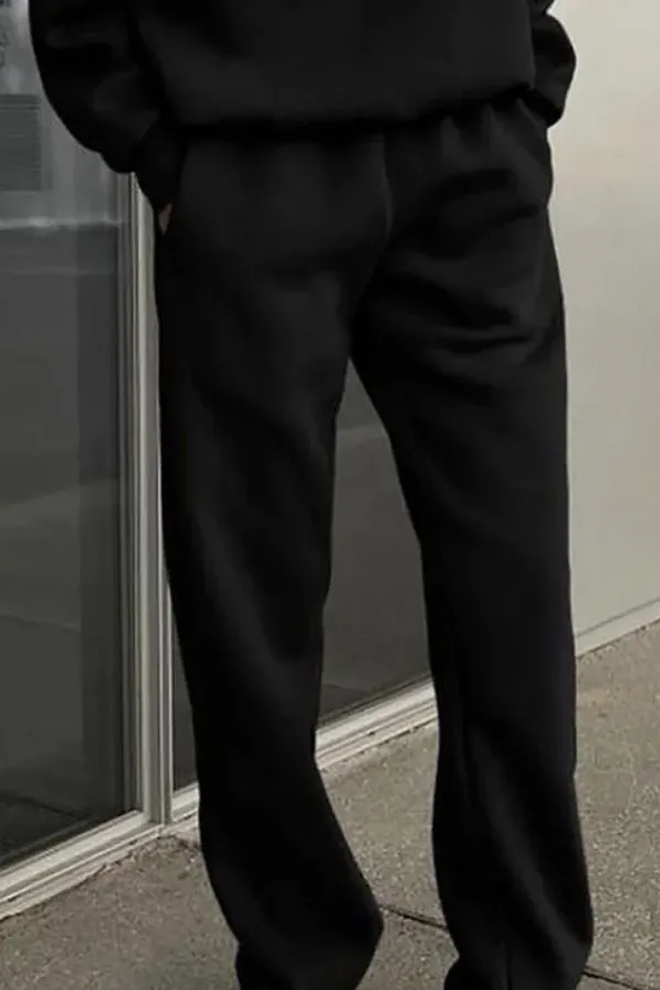Casual Sweatshirt and Trousers Two-piece Suit