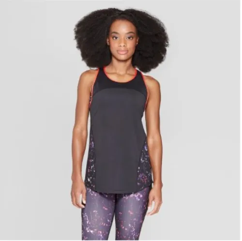 Champion C9 Women's Duo Dry Black Running Reflective Breathable Tank Top