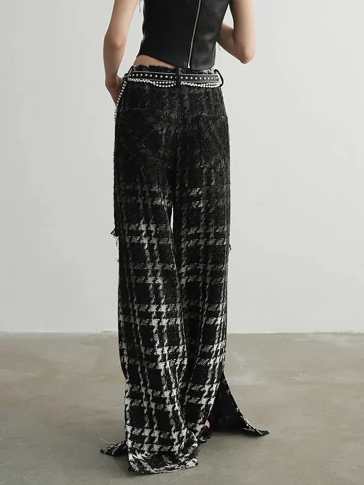 Chic Gothic Style Hallow-Out Design Trousers