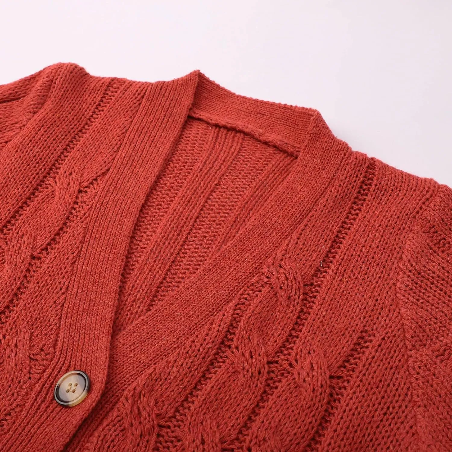 Chunky Knit Long Cardigans for Women Soft Open Front Button Down Sweaters Outerwear Trendy Loose Fall Clothes Coats