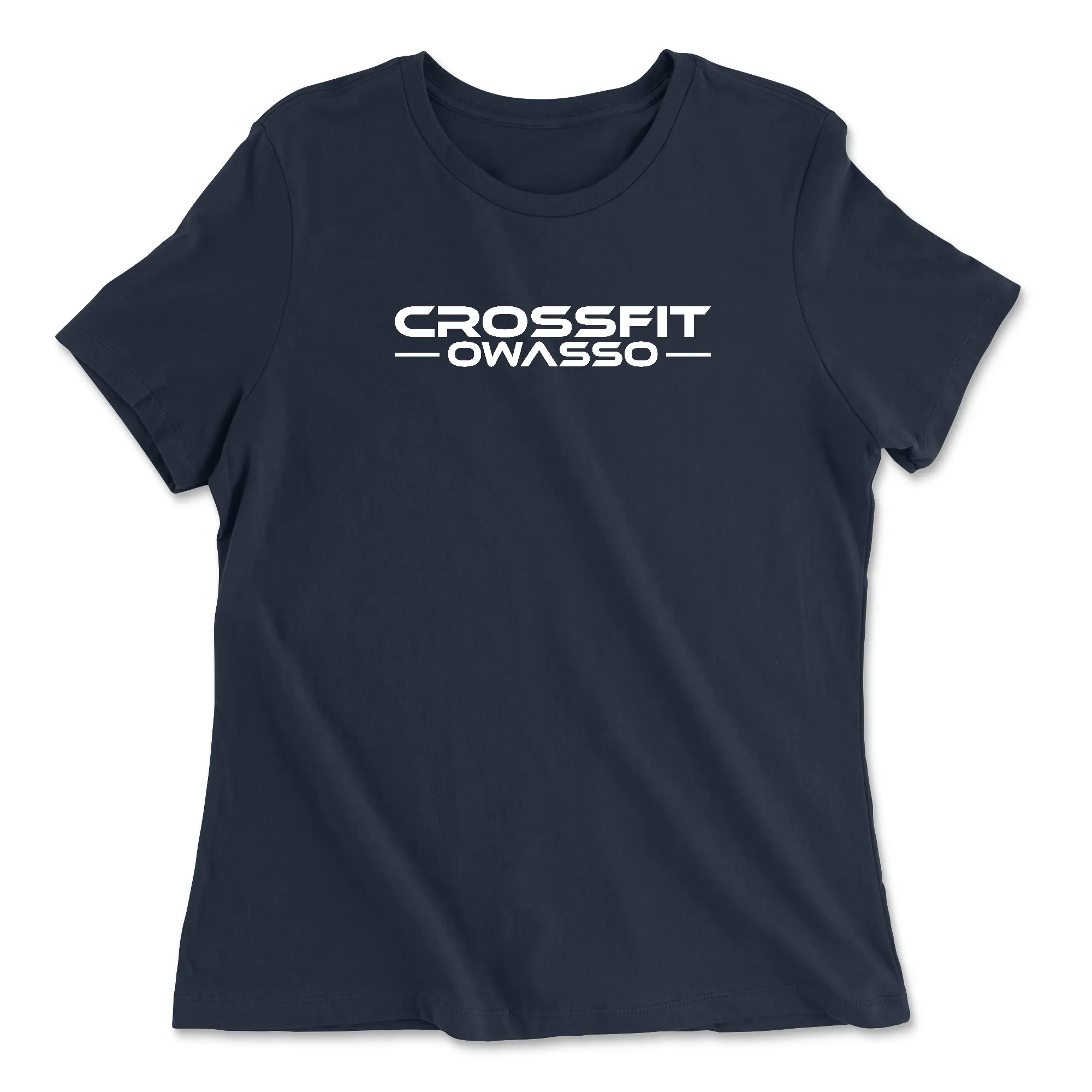 CrossFit Owasso White Womens - Relaxed Jersey T-Shirt