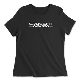 CrossFit Owasso White Womens - Relaxed Jersey T-Shirt