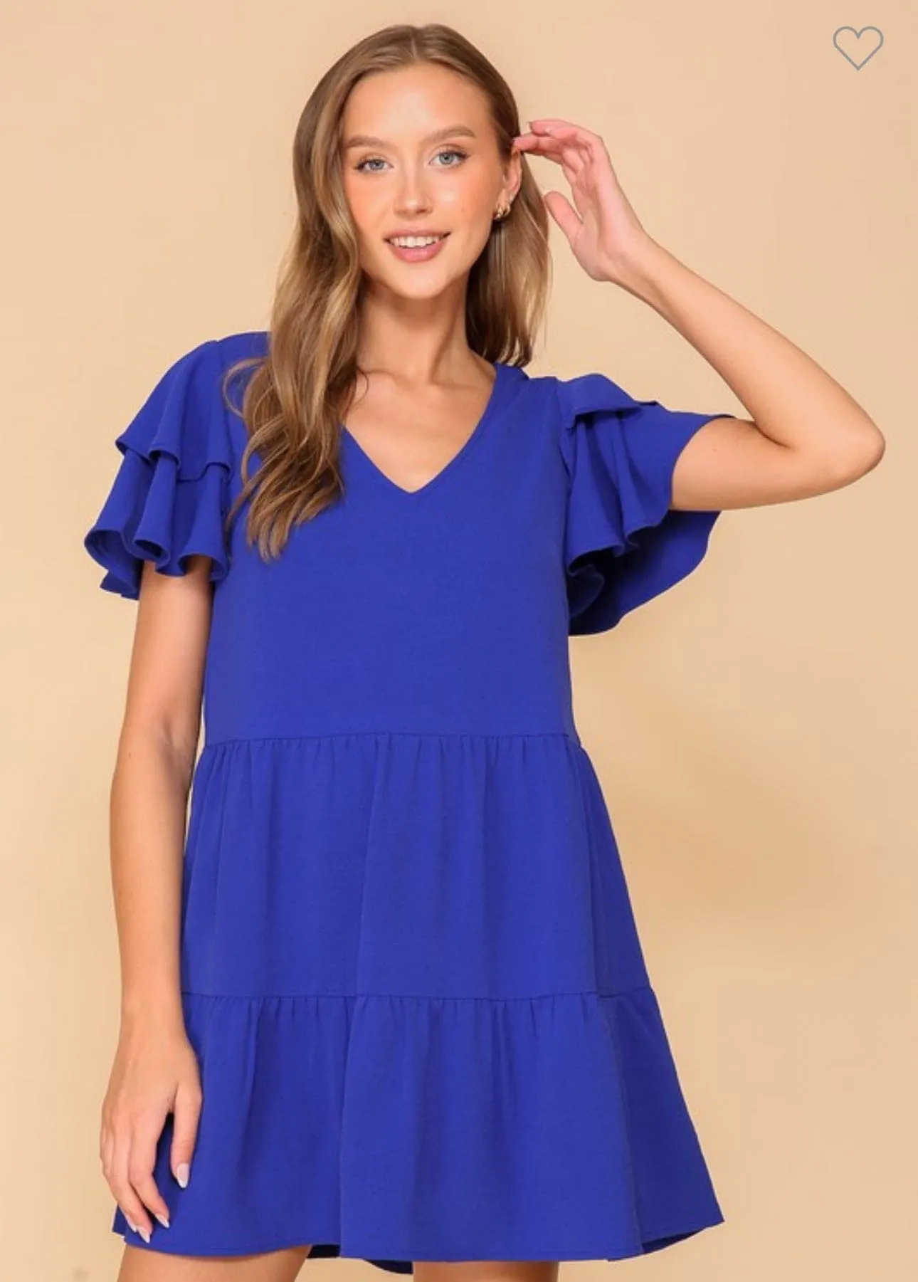 Flowy ruffle tiered airflow Flowy dress