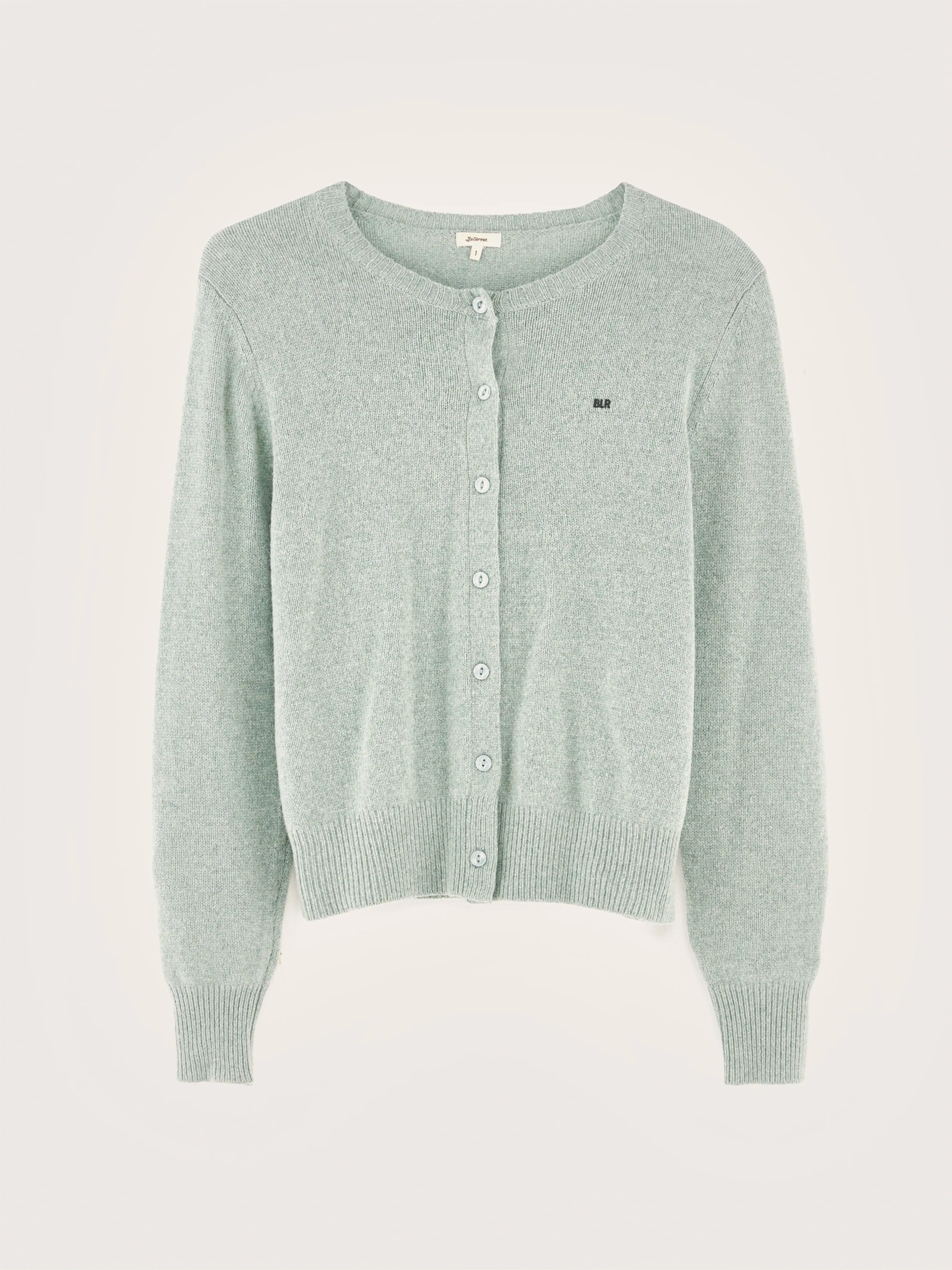 Giwes crew-neck cardigan (242 / W / RAIN BLUE)