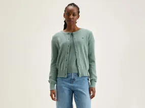 Giwes crew-neck cardigan (242 / W / RAIN BLUE)