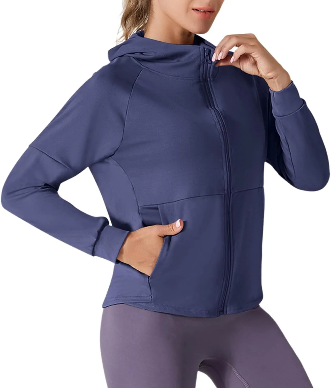 HGps8w Women's UPF 50  Sun Protection Hoodie Jacket Breathable Summer Thin Long Sleeve Lightweight Outdoor Hiking Sun Shirt