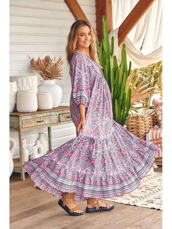 JAASE Bonnie Print Paris Maxi Dress