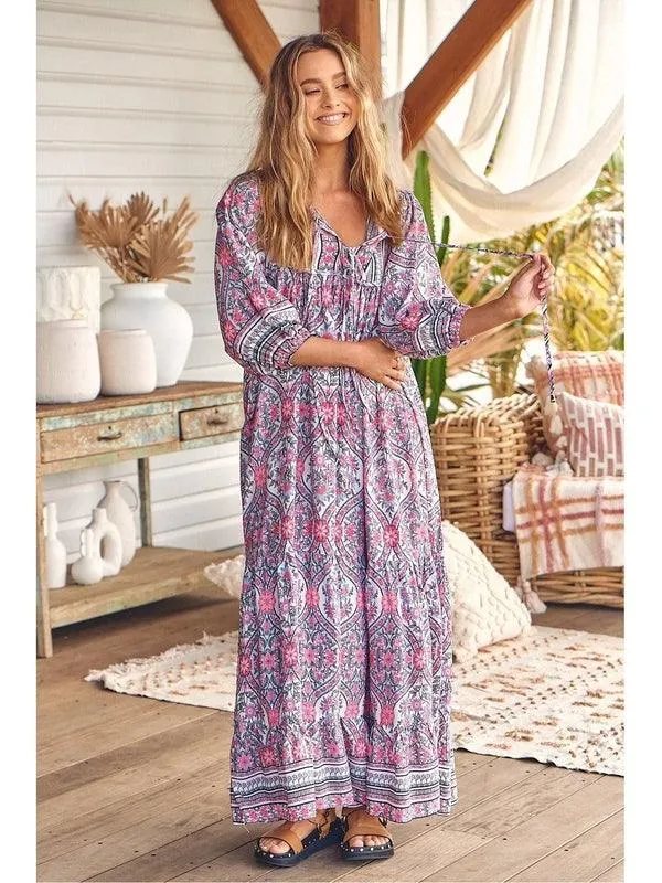JAASE Bonnie Print Paris Maxi Dress
