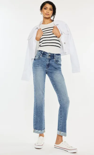 KanCan Kianna High Rise Slim Straight Leg Jeans