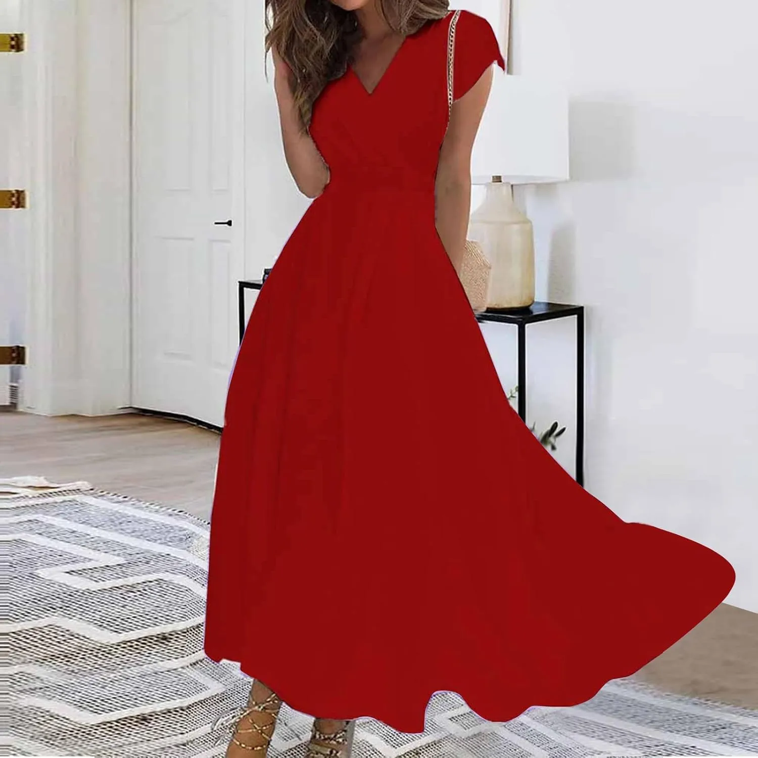 Lavender Dress for Women Elegant High Waist Strapless Stylish Dressers Casual Spring Dresses 2025 Solid Color Plus Size Dress