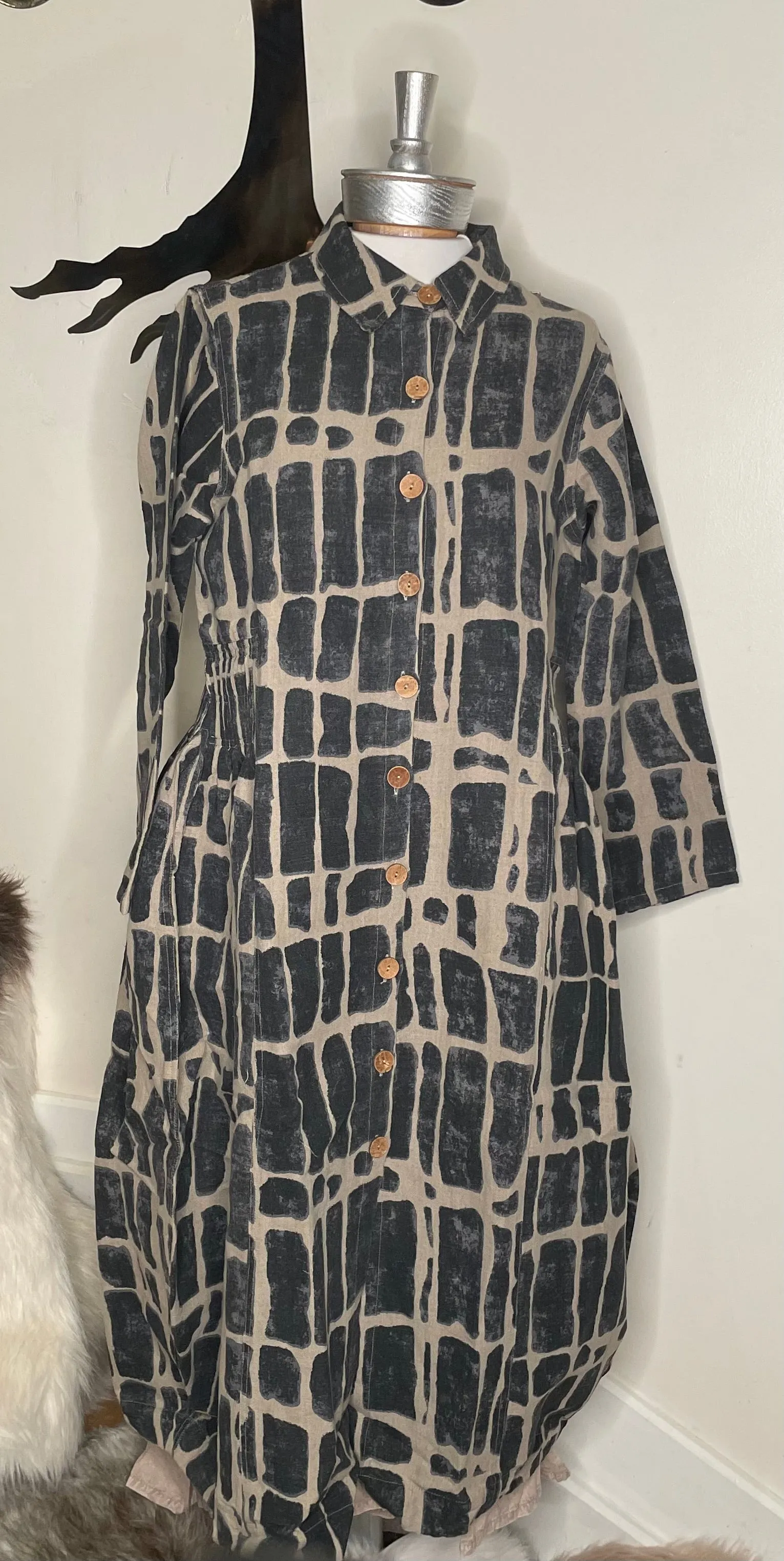 Linen Jacket Dress by Paper Lace