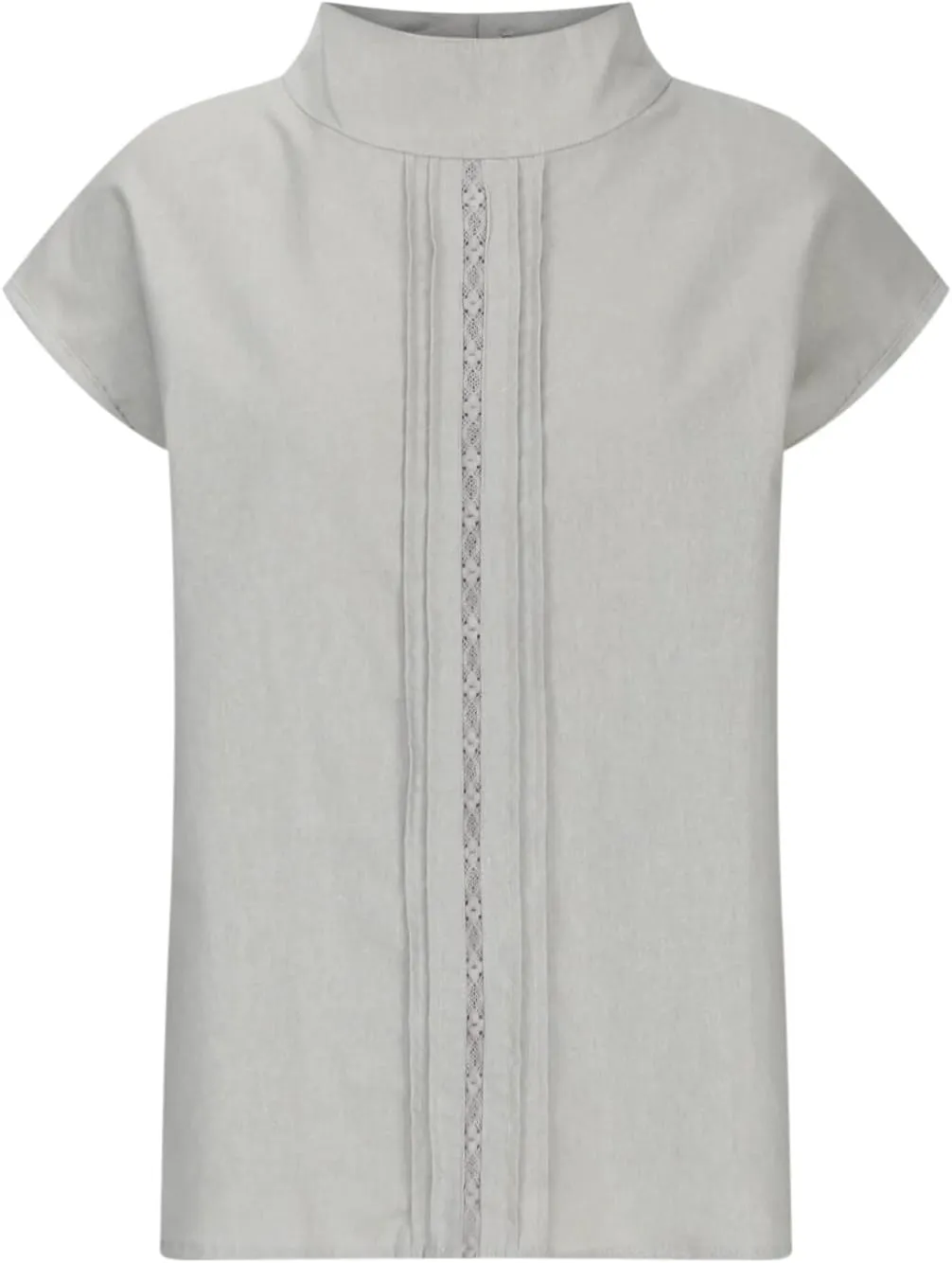Linen Tank Top Women Summer Turtleneck Sleeveless Breathable Lace Vest Cotton Loose Comfy Casual Solid Shirt Camisole
