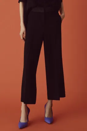 Marella Grace 23313603332 Black Art 365 Cropped Trousers