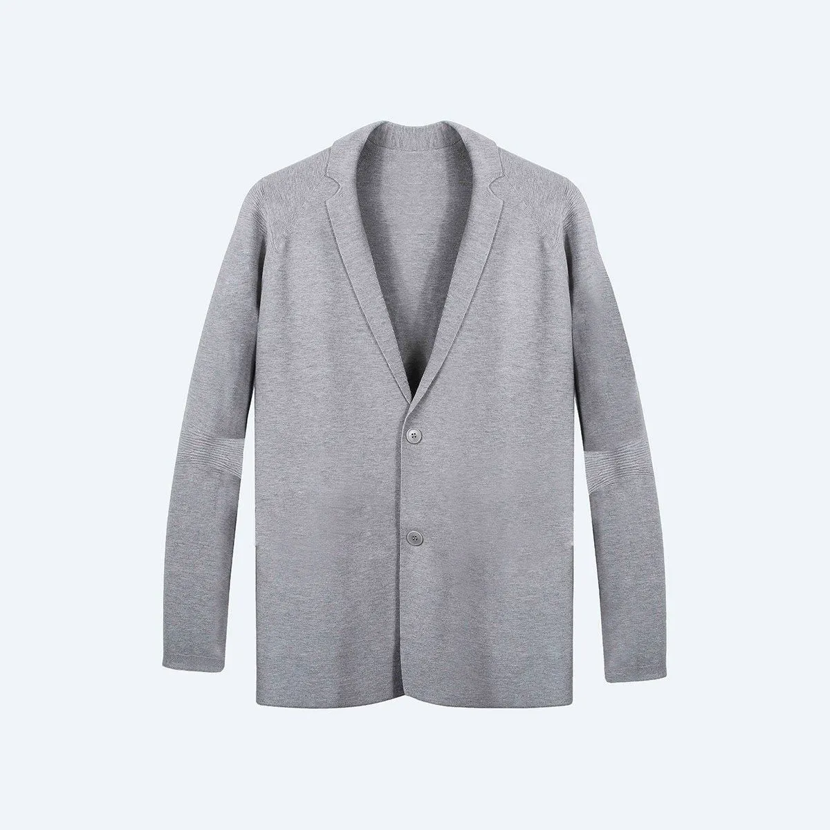 Men's 3D Print–Knit Blazer - Light Grey