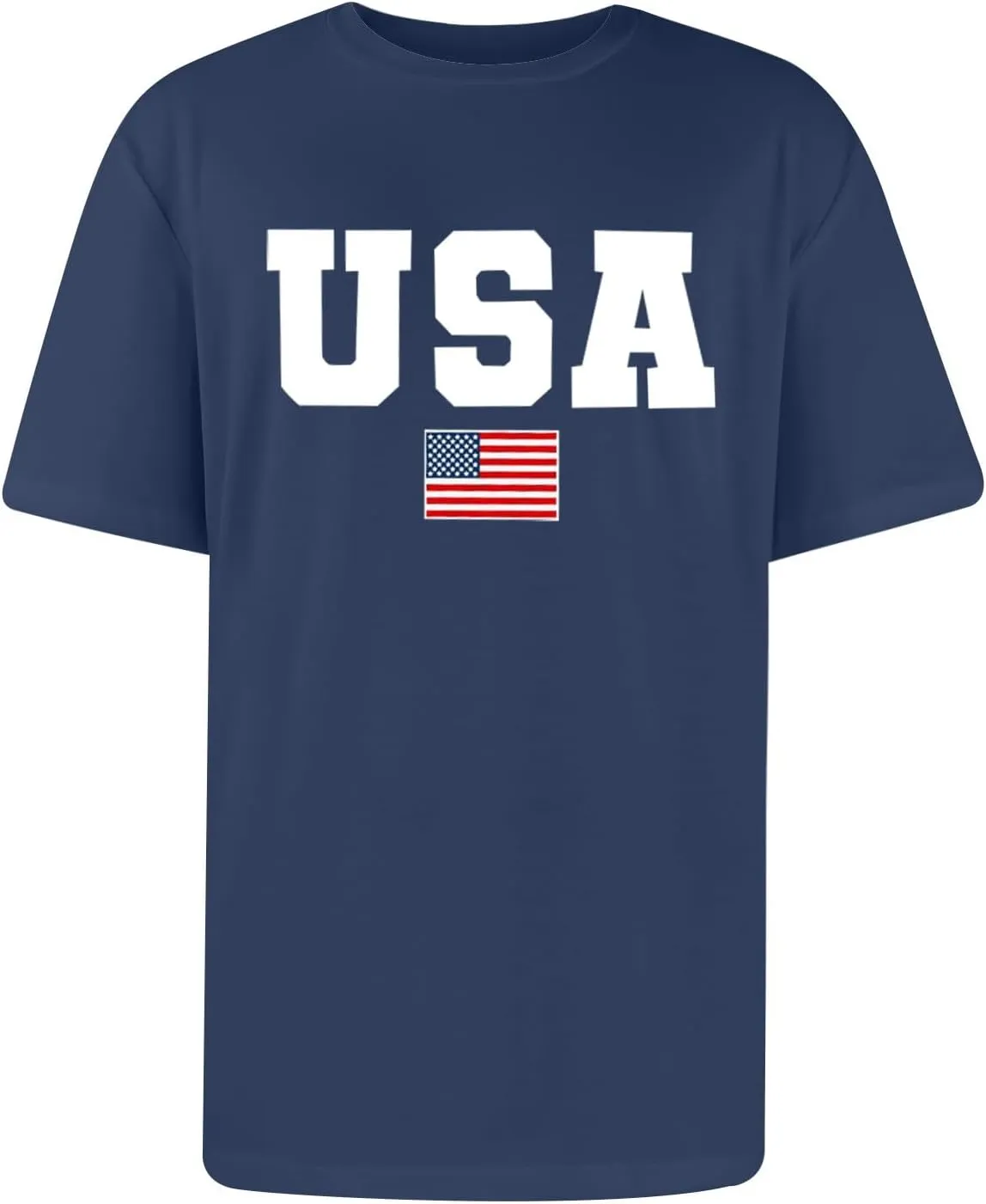 Men's American Flag Shirt Sleeve 1776 USA Graphic Dry Fit Cotton Breathable T-Shirts Fourth of July 's Shirts