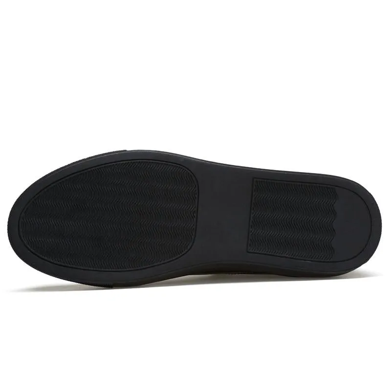 Men's Casual Genuine Leather Flats | Plus Size