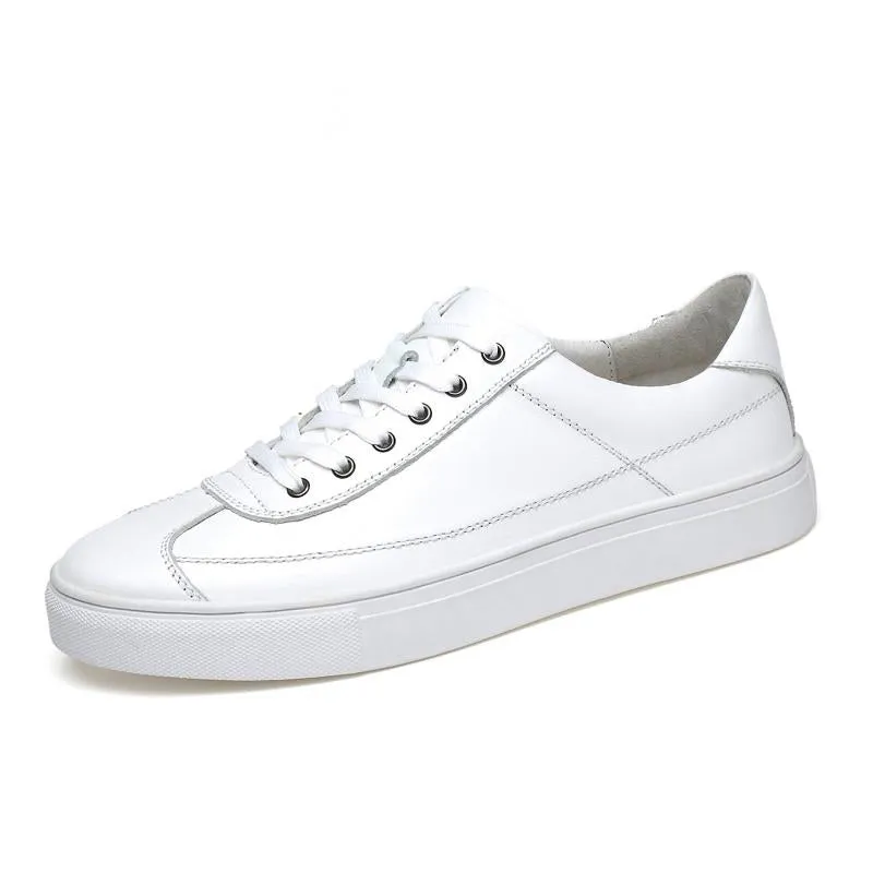 Men's Casual Genuine Leather Flats | Plus Size