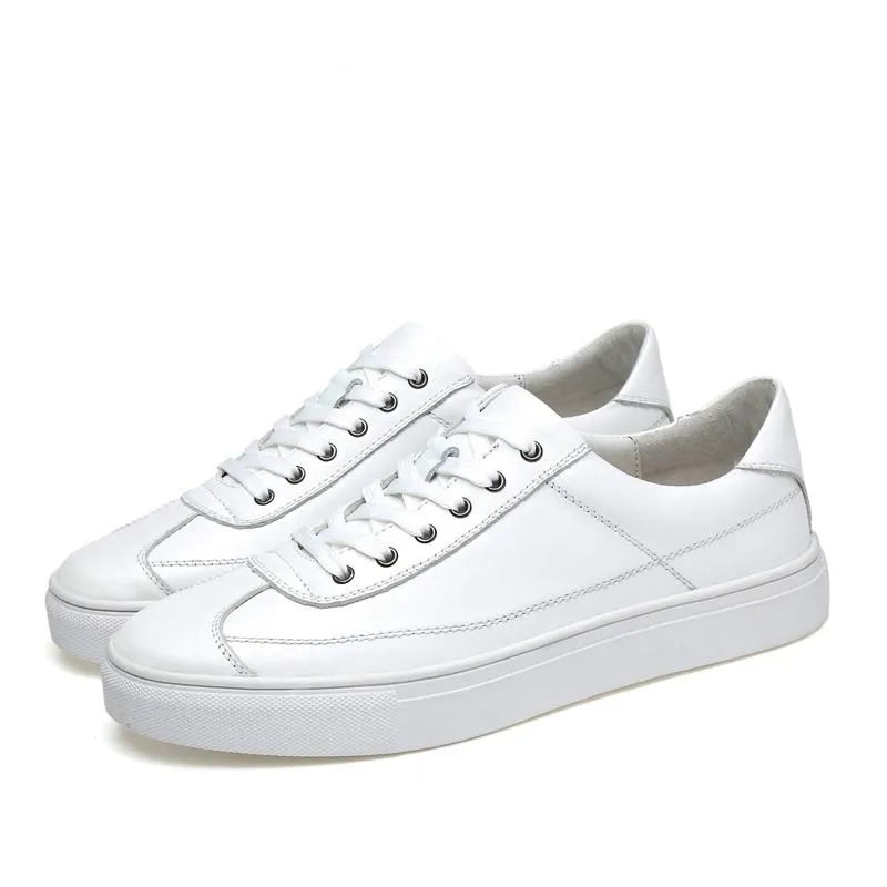 Men's Casual Genuine Leather Flats | Plus Size