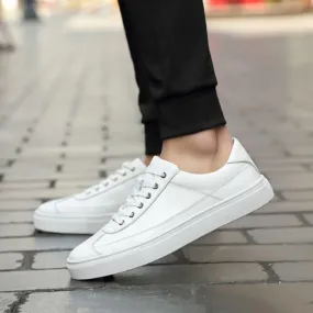 Men's Casual Genuine Leather Flats | Plus Size