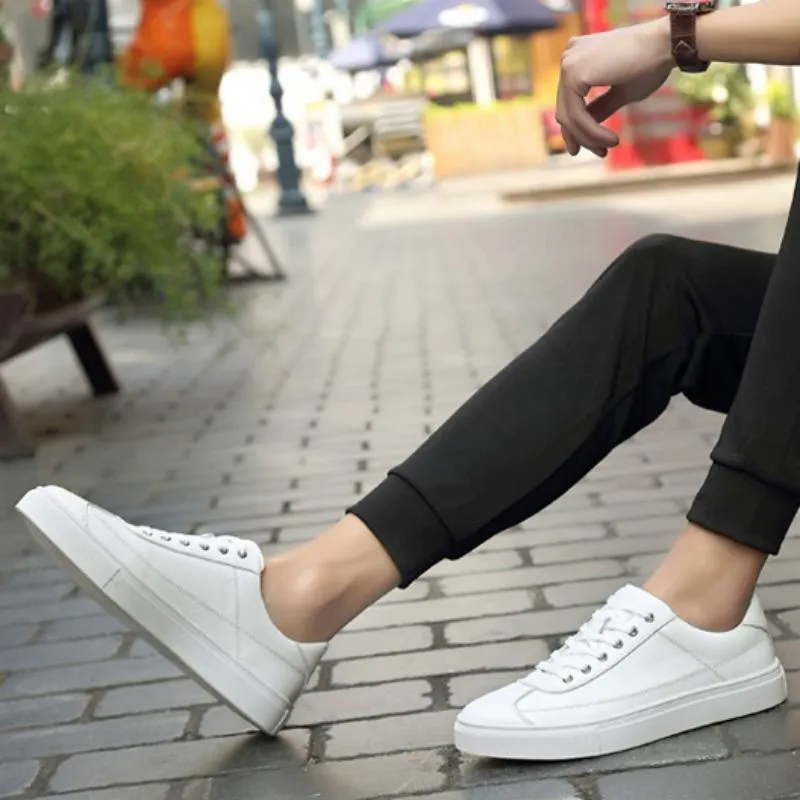 Men's Casual Genuine Leather Flats | Plus Size