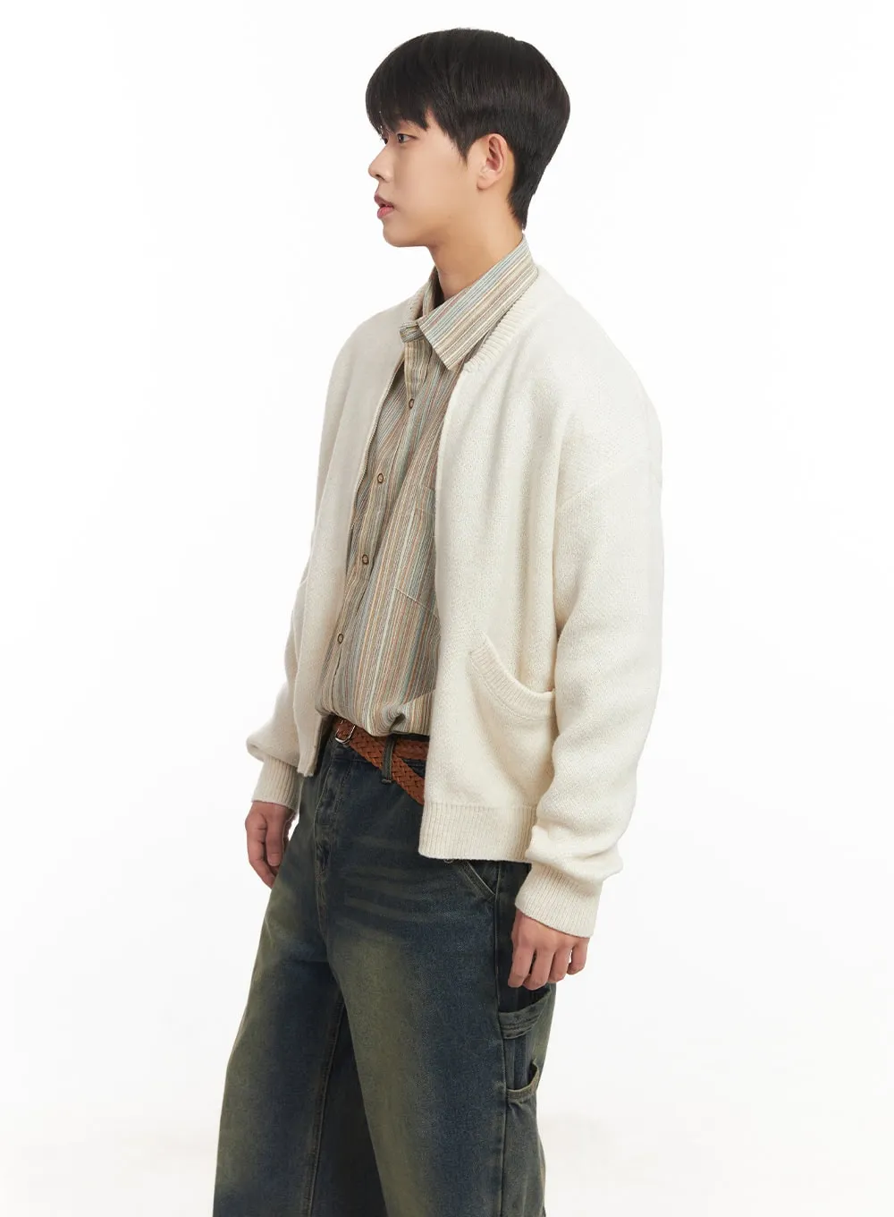 Men's Soft Zip-Up Cardigan IM527