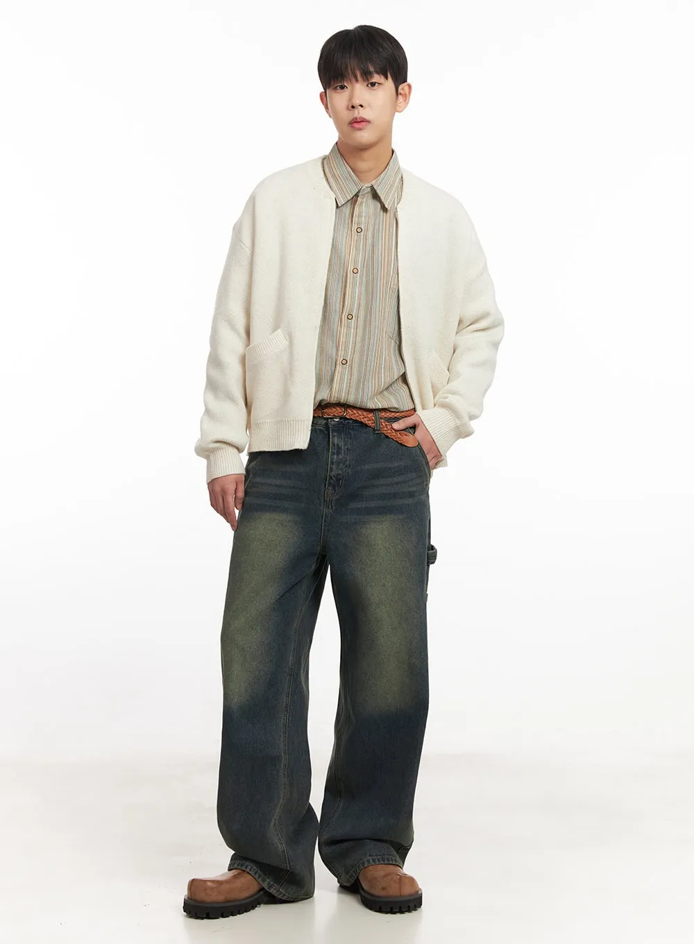 Men's Soft Zip-Up Cardigan IM527