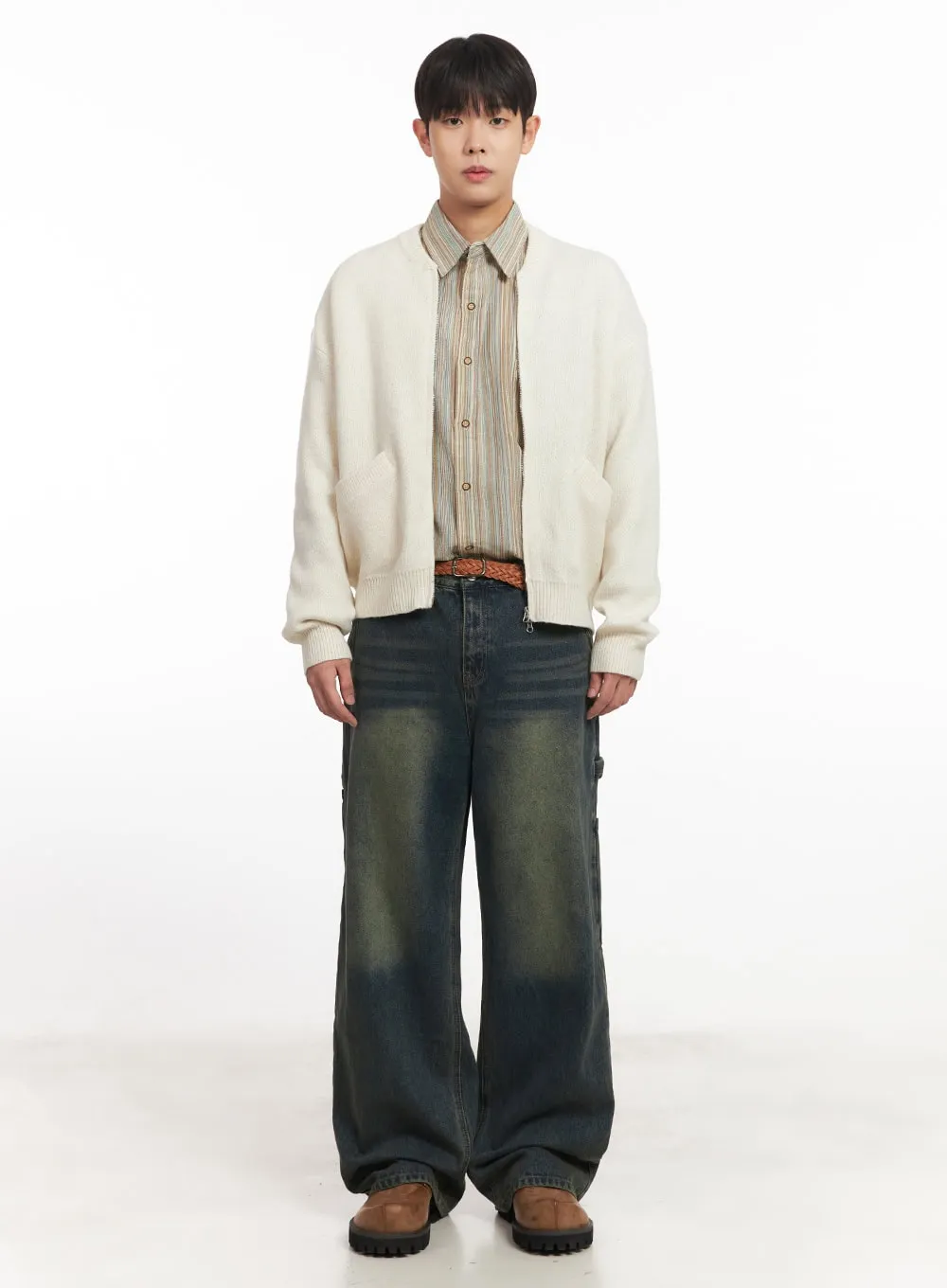 Men's Soft Zip-Up Cardigan IM527