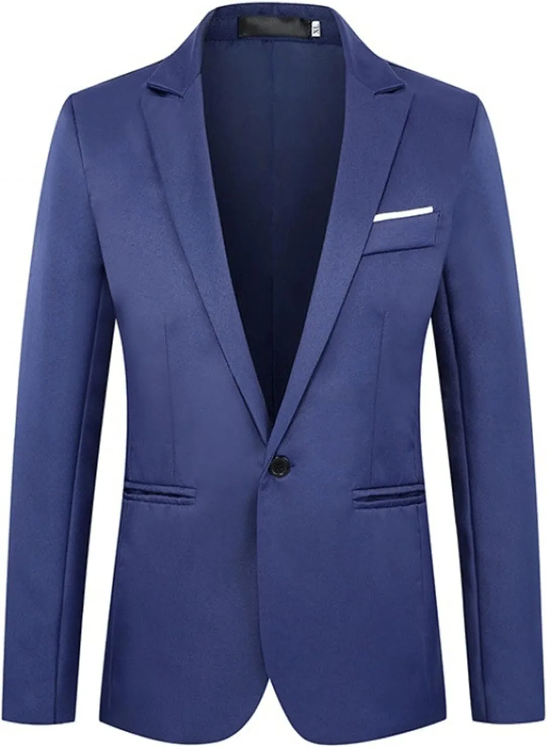 Mens Suit Blazers Casual One Button Slim Fit Jackets Suit Coat Sport Single Breasted Wedding Party Coats with Pockets