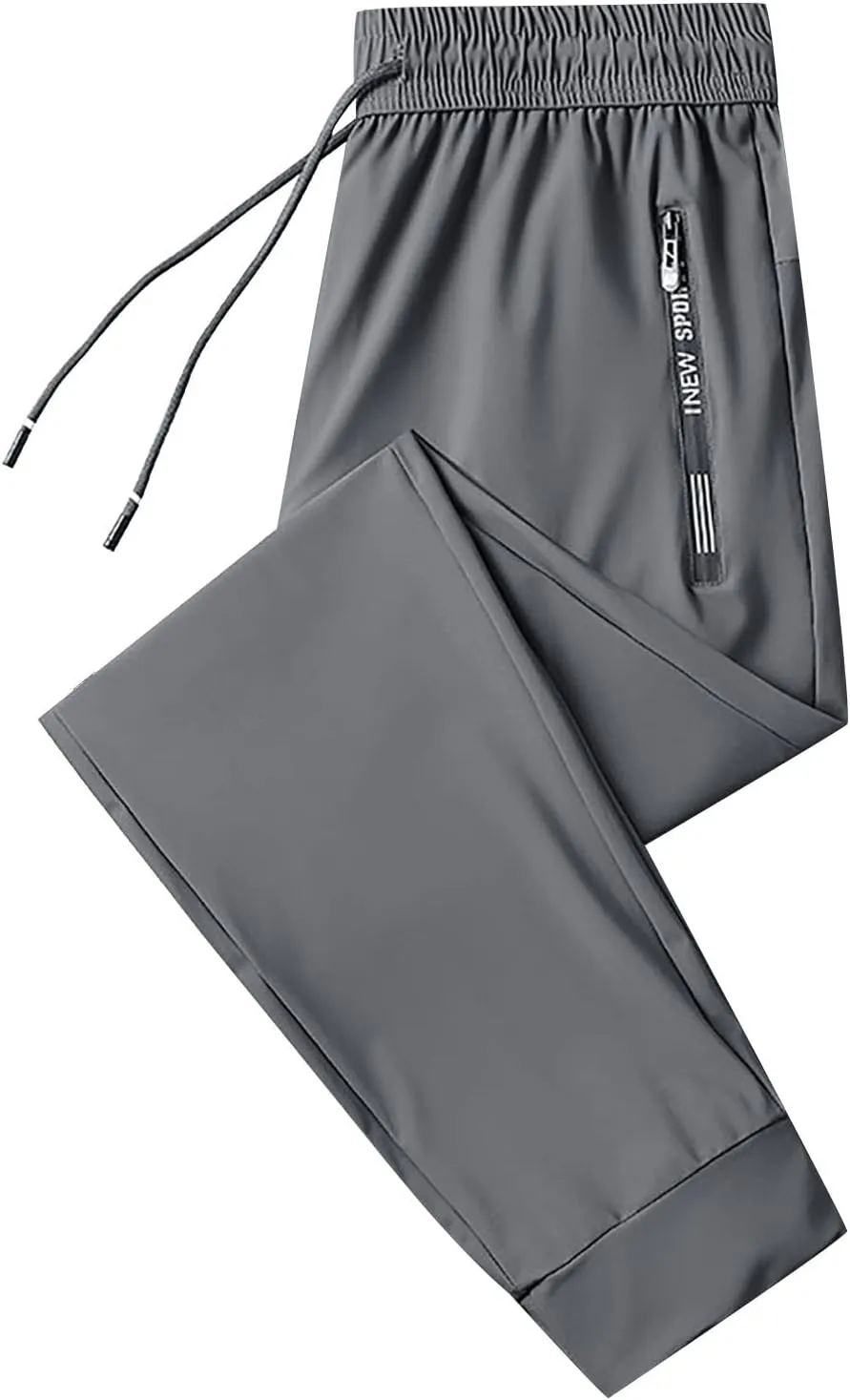 Men's Summer Pants Sweatpants Elastic Waist Drawstring Zipper Slim Leg Comfortable Soft Fit Elasticity Cute Trousers