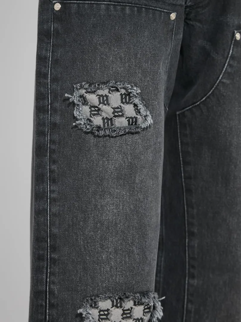 Monogram Carpenter Trousers Black