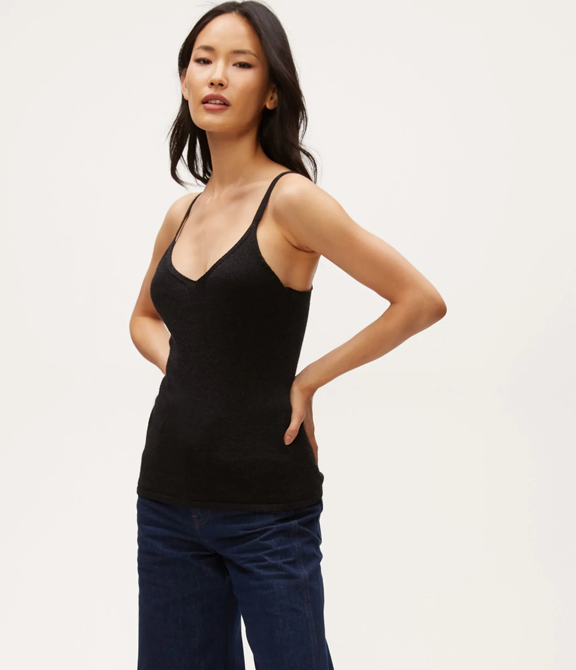 Nomi Metallic Sweater Camisole