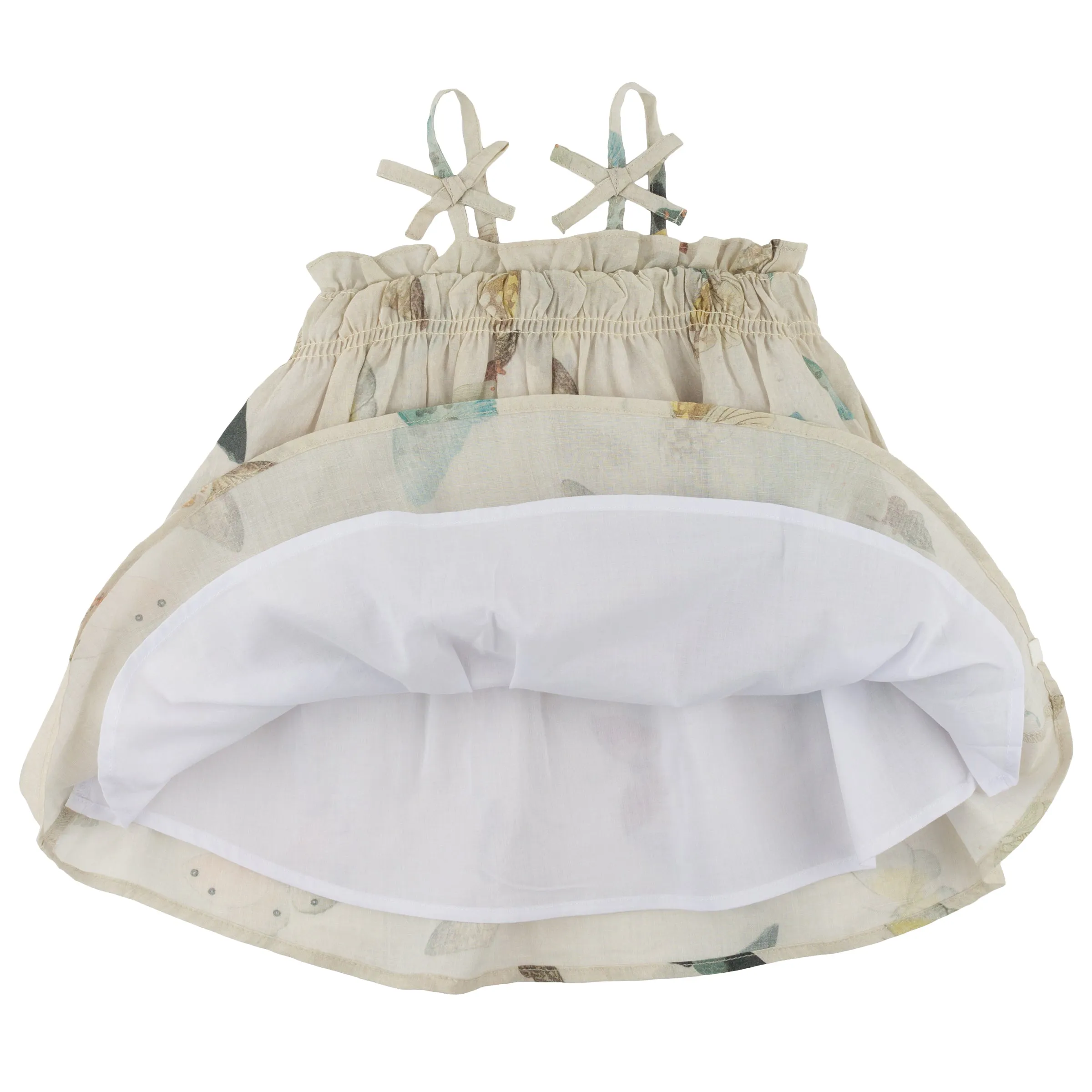 oh baby! Brandie Dress - Butterfly Garden - Natural