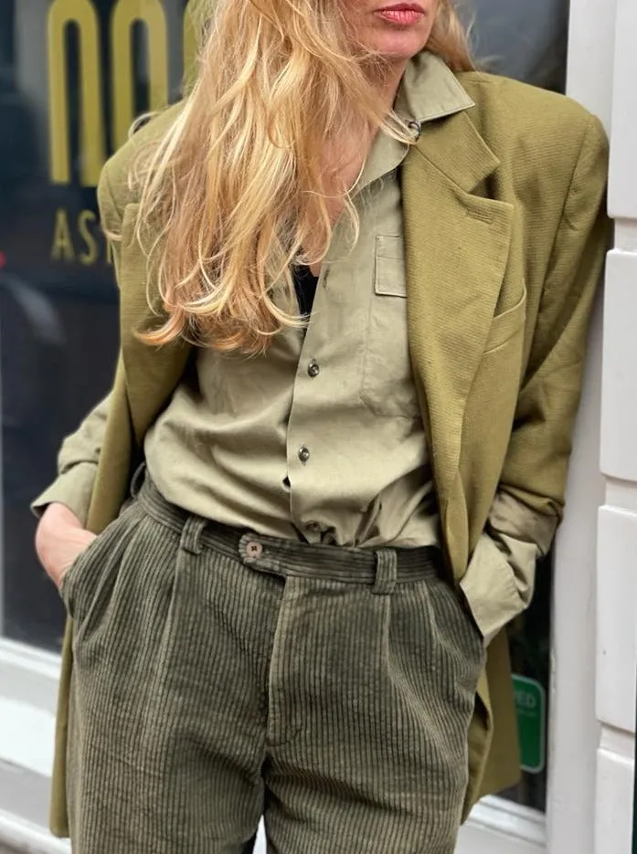 olive green vintage blazer.