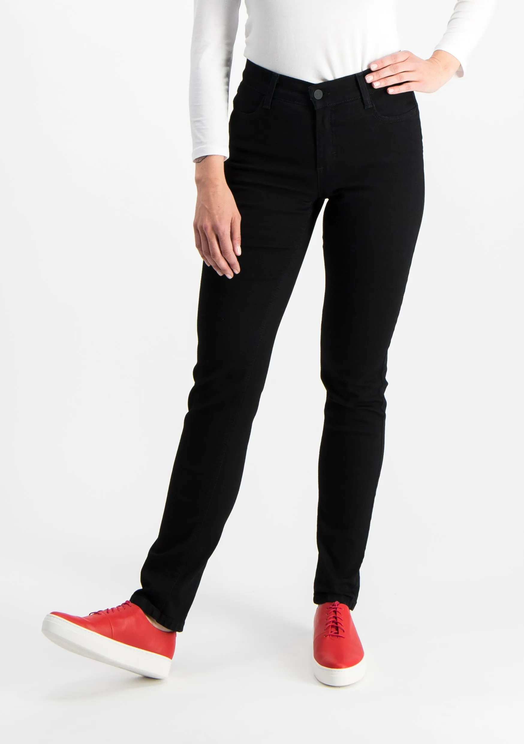 Pirre Super Stretch Straight Jeans Black
