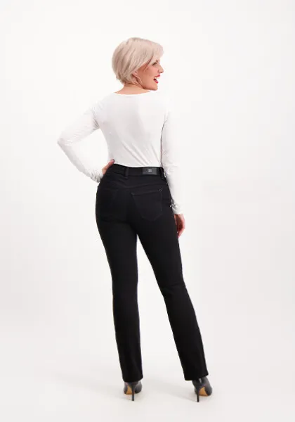Pirre Super Stretch Straight Jeans Black