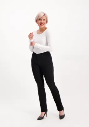 Pirre Super Stretch Straight Jeans Black