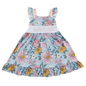 "Mama's Girl" Girls Boho Party Dress