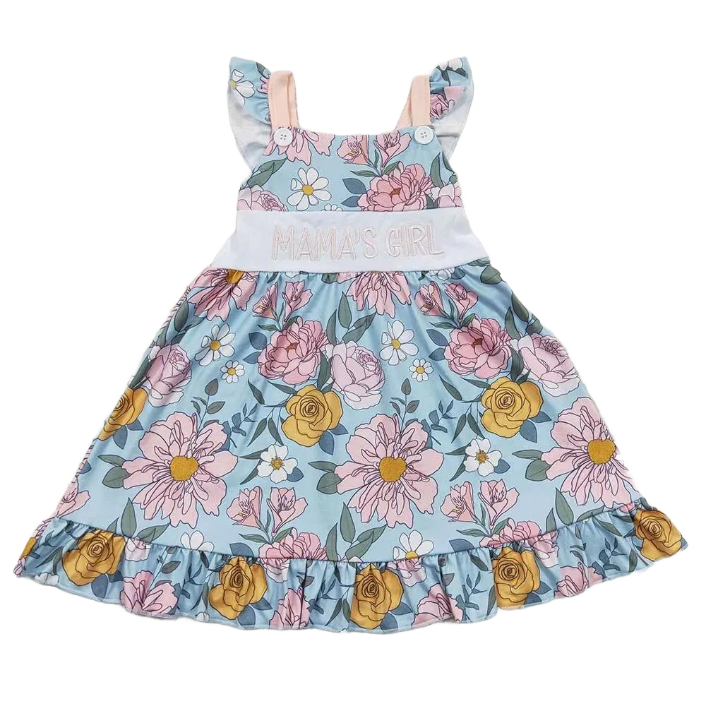 "Mama's Girl" Girls Boho Party Dress