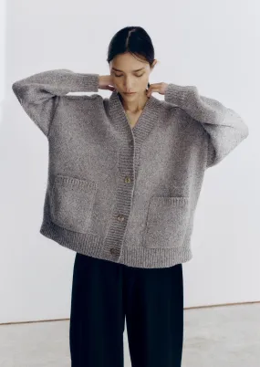 Soft Wool Cardigan, Grey