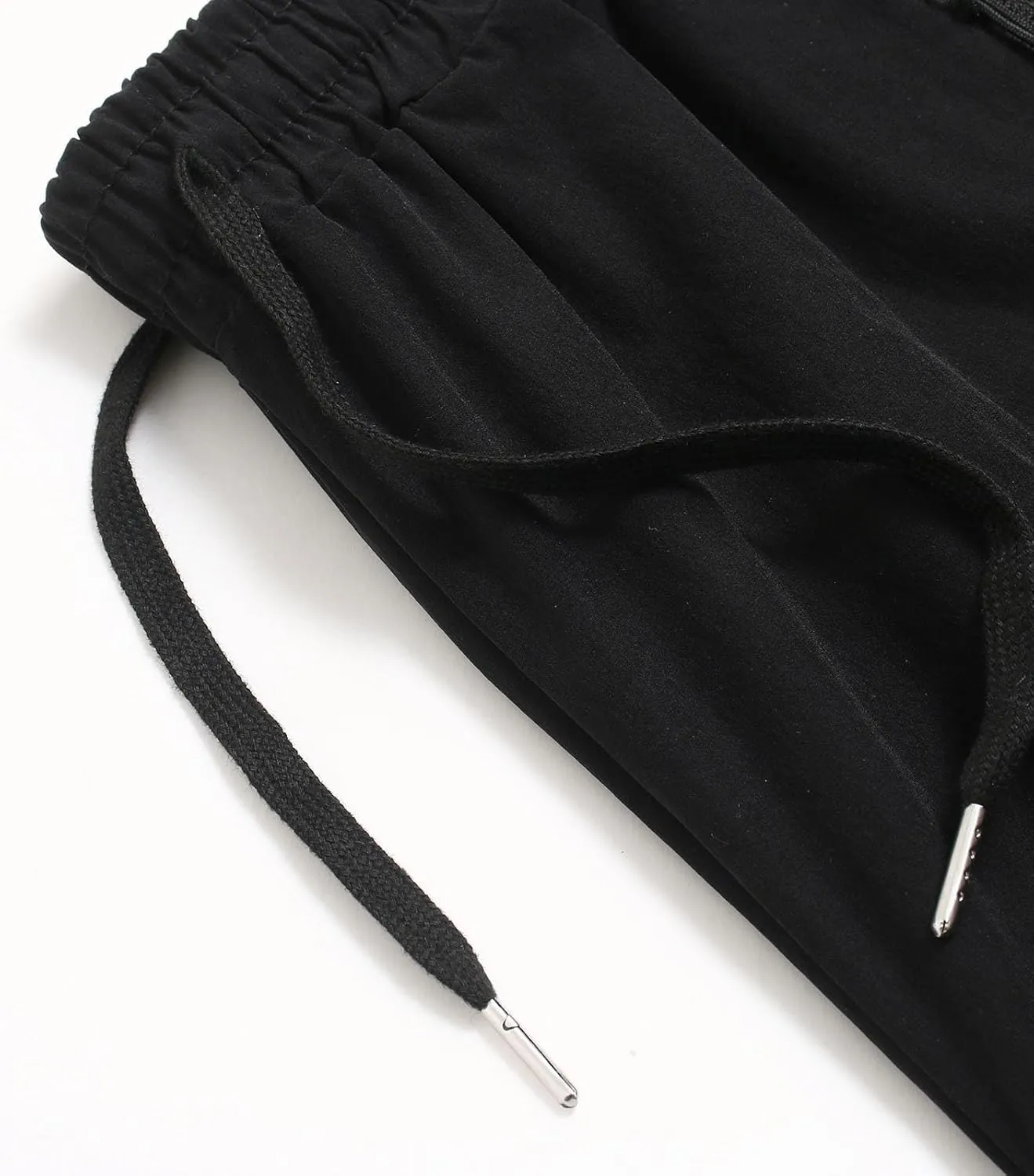 Summer Pants for Men Sweatpants Elastic Waist Drawstring Zipper Slim Leg Comfortable Soft Fit Summer Trendy Trousers
